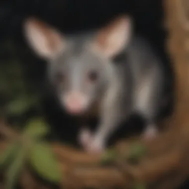 Possums' Nocturnal Foraging Techniques