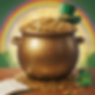 Pot of gold game for St. Patrick's Day