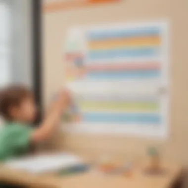 Illustration showcasing the organization and structure brought by pre-K daily sheets in early childhood education