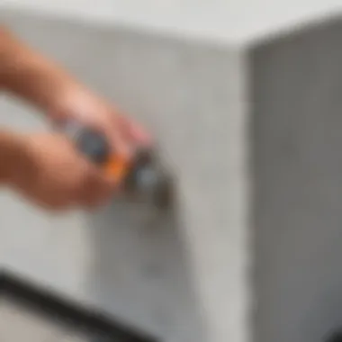 Precision tools for adding final finishing touches to concrete stones