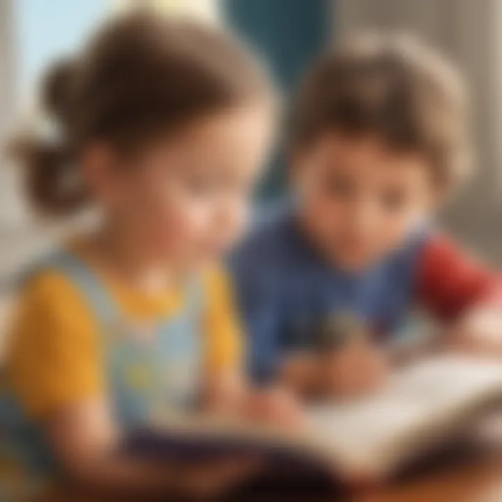 Preschooler listening to a storybook