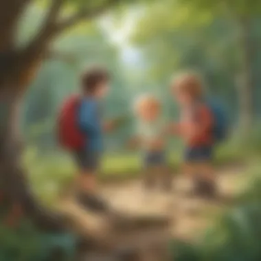 Outdoor Exploration for Preschoolers' Development Preschoolers Exploring Nature During Brain Break