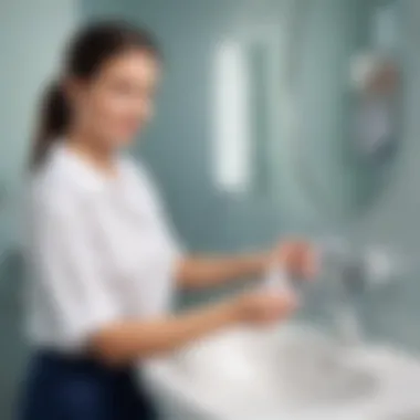 Visual depiction of integrating hygiene signs into daily routines.