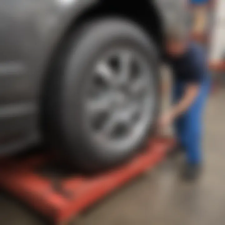 Professional tire installation service at Costco Santa Maria Tire Center