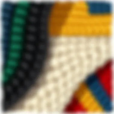 Quality Materials in Race Car Rug Manufacturing Close-up of materials used in race car rugs showcasing quality