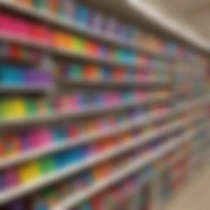 A vibrant assortment of Rainbow Loom accessories on store shelves
