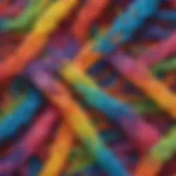 Vibrant Rainbow Loom Bands Intertwined