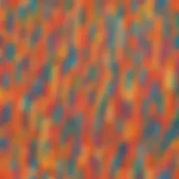 Colorful rainbow popsicle sticks arranged in a creative pattern.