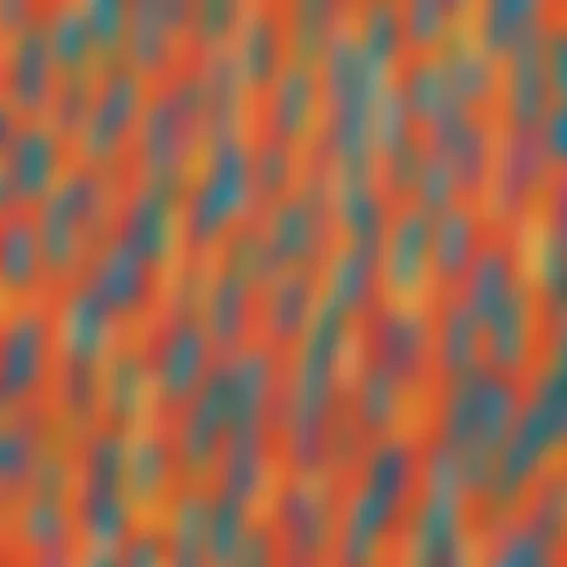 Colorful rainbow popsicle sticks arranged in a creative pattern.