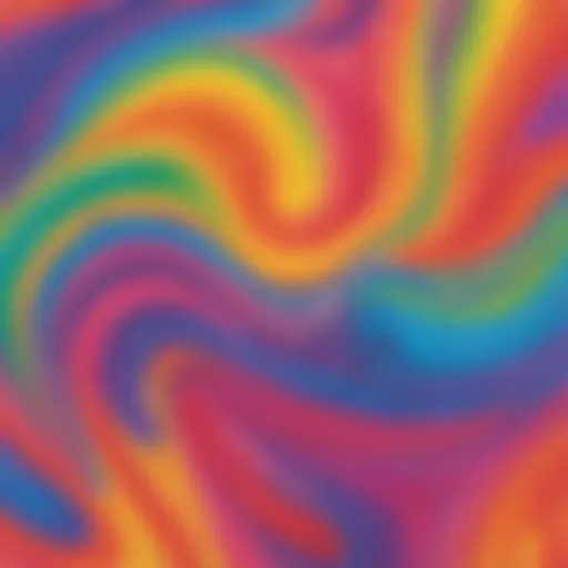 Vibrant Rainbow Slime Swirls