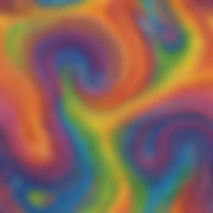 Rainbow Slime Texture Close-Up