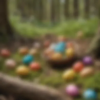 Easter egg nature scavenger hunt