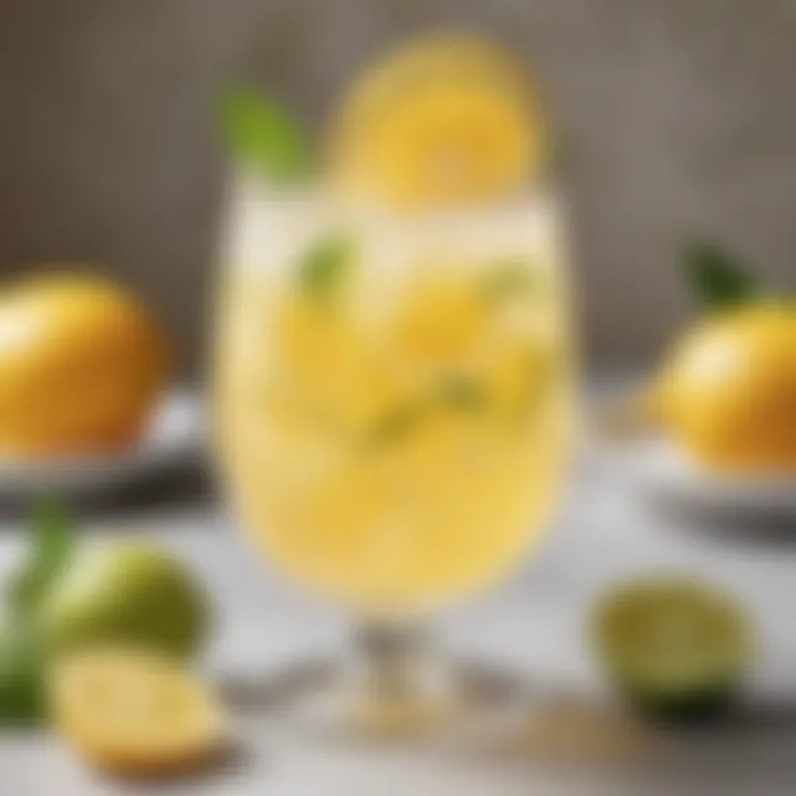 Garnished Lemonade Glass