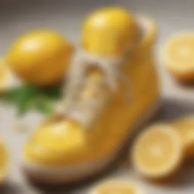 Lemon peel remedy for eliminating shoe odor