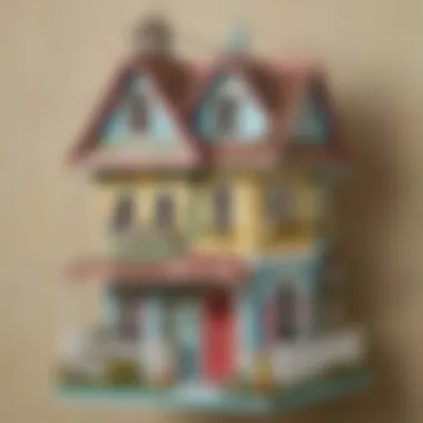 Revamped Dollhouse Repurposed into Ornamental Birdhouse Repurposed dollhouse repainted as a decorative birdhouse