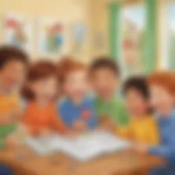 Children engaged in a fun rhyming activity