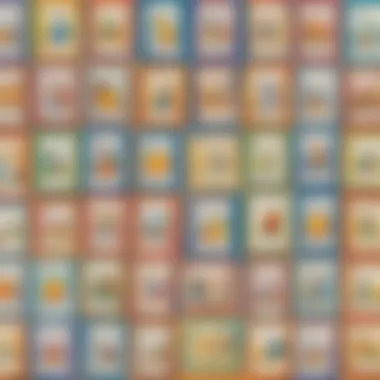 Rhyming Words Card Display Colorful cards displaying rhyming words