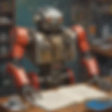 Mechanical Marvels Card Robot Themed Birthday Card for 8-Year-Old