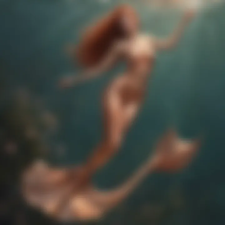 Enchanting Rose Gold Mermaid Tail
