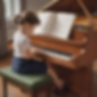 Child Engaged in Learning with Sanmersen Piano Mat Child Engaged in Learning with Sanmersen Piano Mat