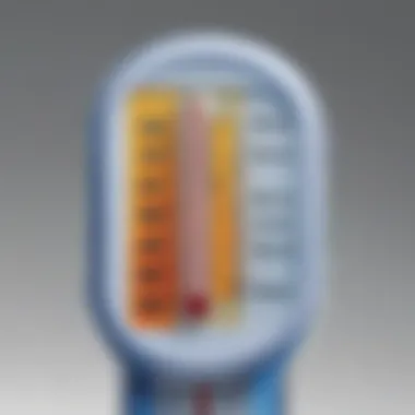 The Intricacies of Temperature Monitoring Close-up of thermometer in a scientific setup