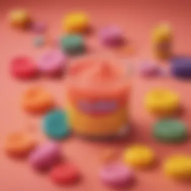 Artistic Interpretation of Play Doh Scent Experience An artistic depiction of the sensory experience with Play Doh scents