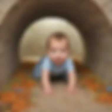 Enhancing Sensory Development Through Tunnel Exploration Sensory stimulation in crawling tunnel