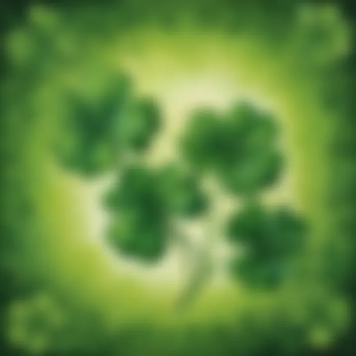 Shamrock painting activity for St. Patrick's Day