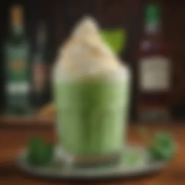 Irresistible Shamrock Shake with a Whiskey Twist