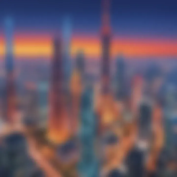 Futuristic Skyline of Shanghai