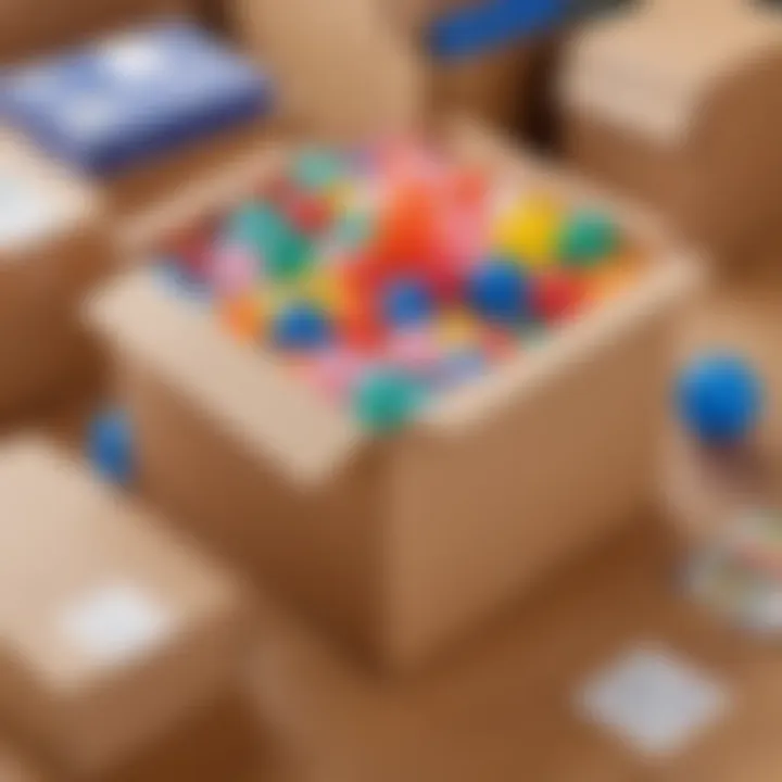 Different packing materials for balloon shipment
