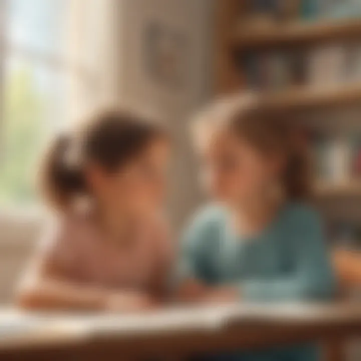 Siblings showing empathy and understanding