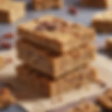Homemade Energy Bars for Sustained Energy A tempting array of wholesome energy bars stacked attractively