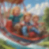 Children enjoying the thrill of Sliderider