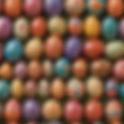 Colorful Easter egg decorations for a festive touch