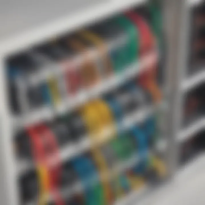 Smart cable management system with color-coded labels