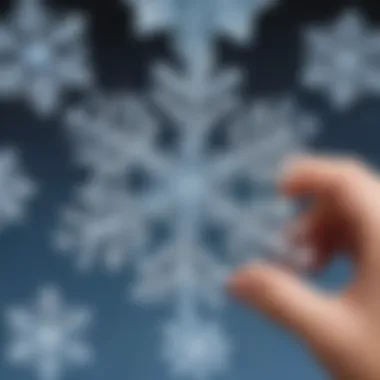 Intricate Snowflake Crystal Science Experiment