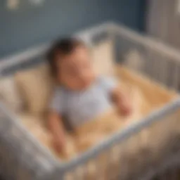 Baby peacefully sleeping in a cozy crib