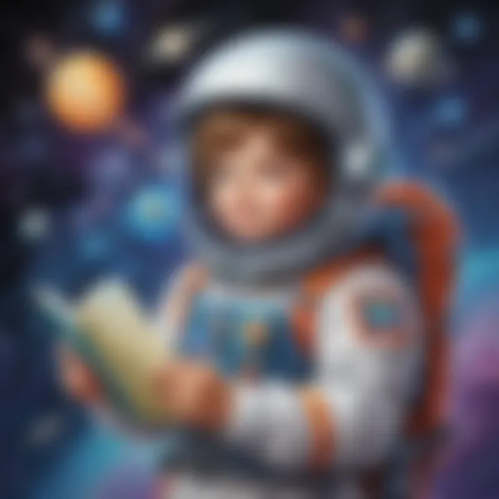 Space Adventure Birthday Card for 8-Year-Old