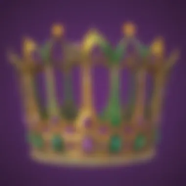 Glamorous Mardi Gras Crown Sparkling Mardi Gras Crown