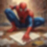 Creative Spider-Man invitation design