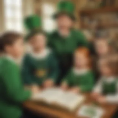 St. Patrick's Day Storytime Kindergarten students learning about St. Patrick through storytelling