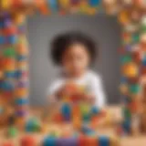 A child experimenting with colorful building blocks, showcasing creativity and engineering skills.