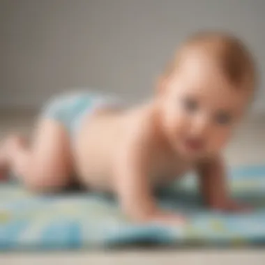 Tummy Time for Strengthening Infant participating in tummy time