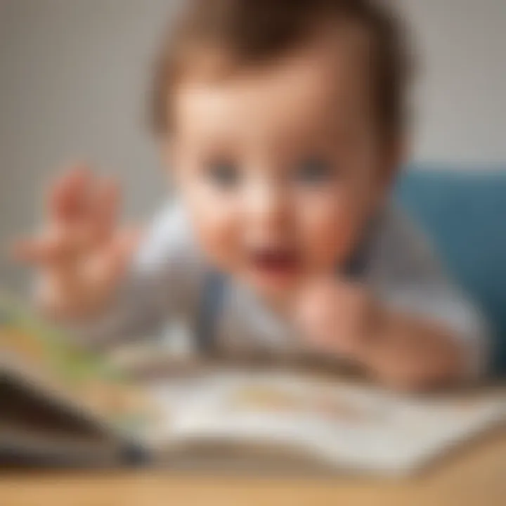 Parent playing peek-a-boo with baby