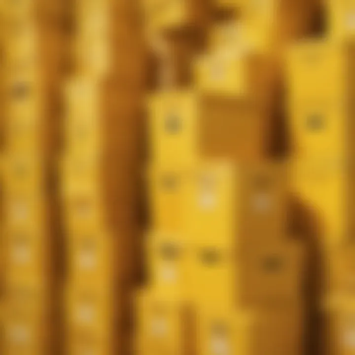 Golden Glow: Stylish Yellow Storage Boxes