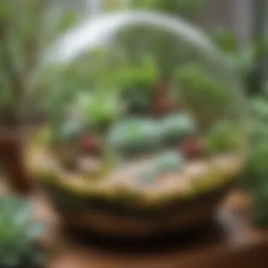 Succulent Garden Terrarium Display