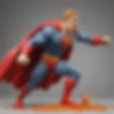 Superhero Play-Doh figurine in action pose