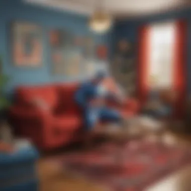 Home Decor with Superhero Flair Home setting with superhero decorations