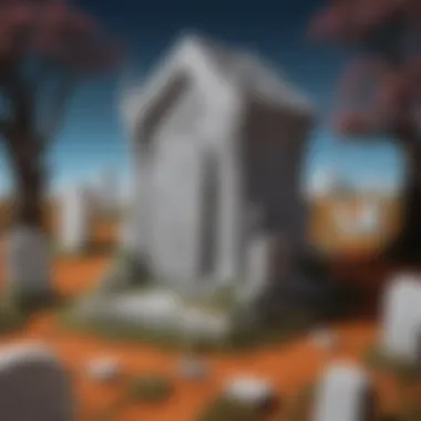 Surrealistic Creation Incorporating Styrofoam Gravestones Surreal Styrofoam Creation